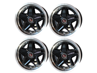 speedART 18 英寸 ATS 风格单体和盖轮组黑色。保时捷 964 / 993 / 996 / 997.1 / 986 / 987 / 928